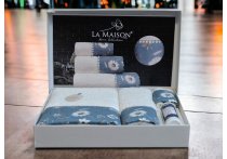 Подарочный набор полотенец La Maison с парфюмом - Elanor (Turkey), 3 штуки